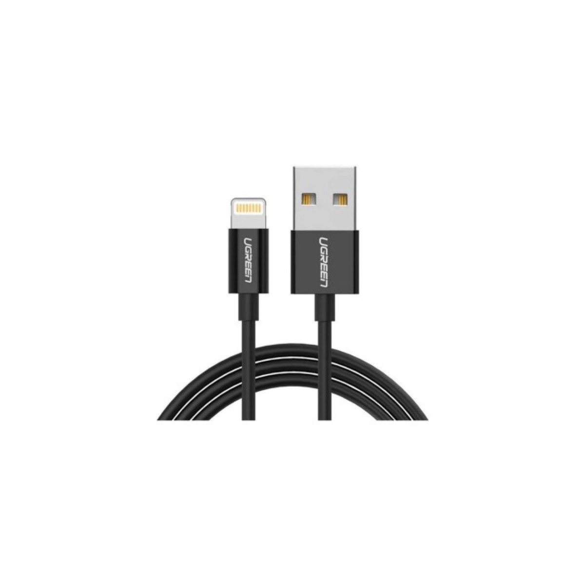 Дата кабель USB 2.0 AM to Lightning 1.0m US155 MFI Black Ugreen (US155/80822) 256_256.jpg