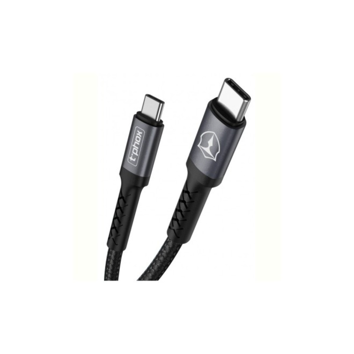 Дата кабель USB Type-C to Type-C 1.0m 3A Black\Gray T-Phox (T-CC833) 98_98.jpg - фото 5