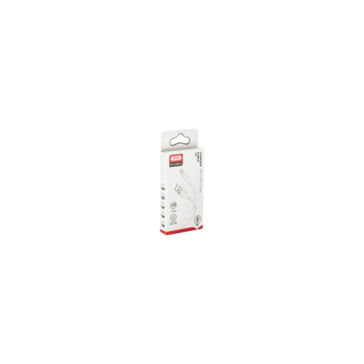 Дата кабель USB 2.0 AM to Micro 5P 1.0m NB212 2.1A White XO (XO-NB212m-WH) 98_98.jpg - фото 2