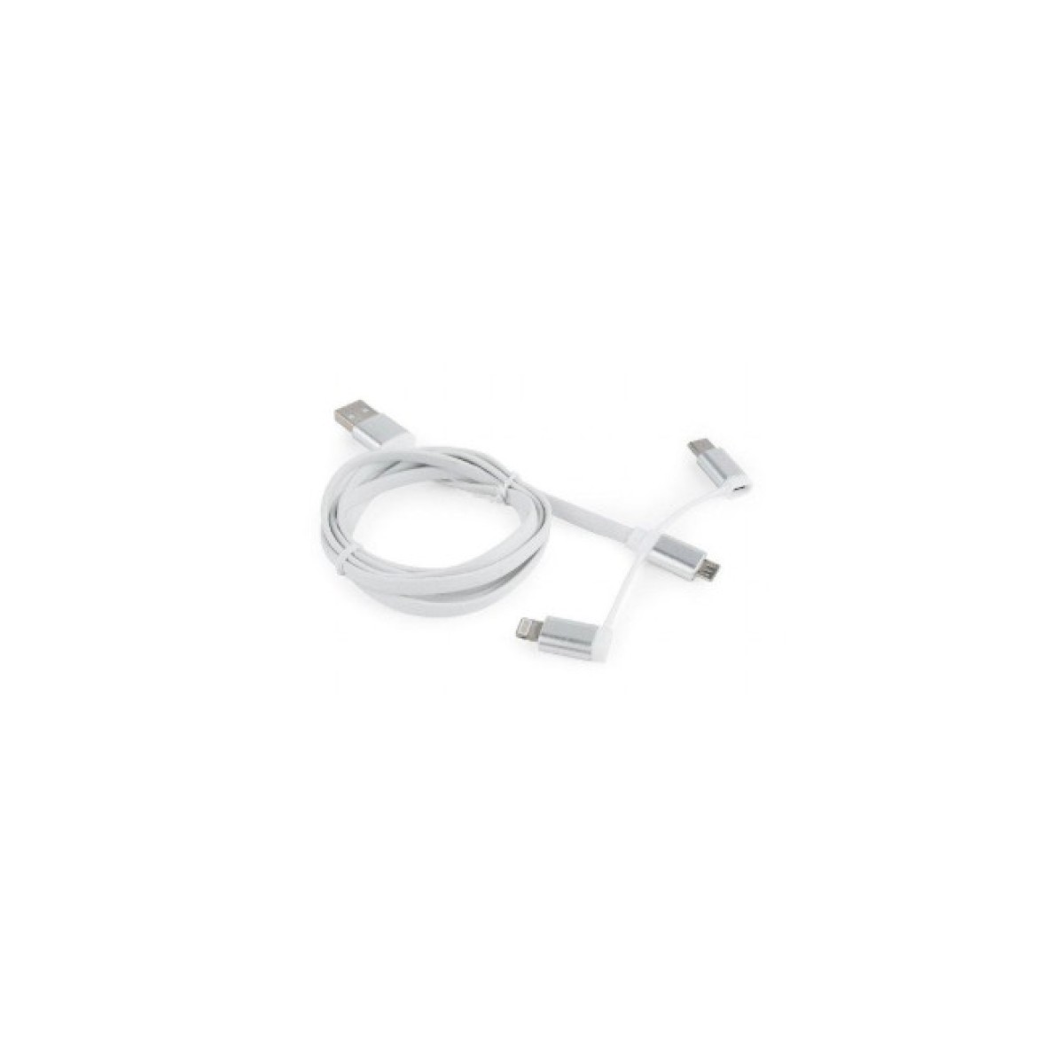 Дата кабель USB 2.0 AM to Lightning + Micro 5P + Type-C 1.0m Cablexpert (CC-USB2-AMLM32-1M-W) 98_98.jpg - фото 1