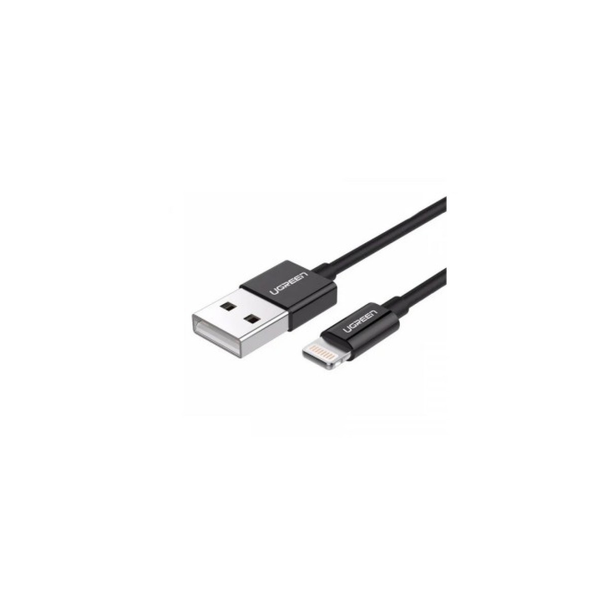 Дата кабель USB 2.0 AM to Lightning 1.0m US155 MFI Black Ugreen (US155/80822) 98_98.jpg - фото 3