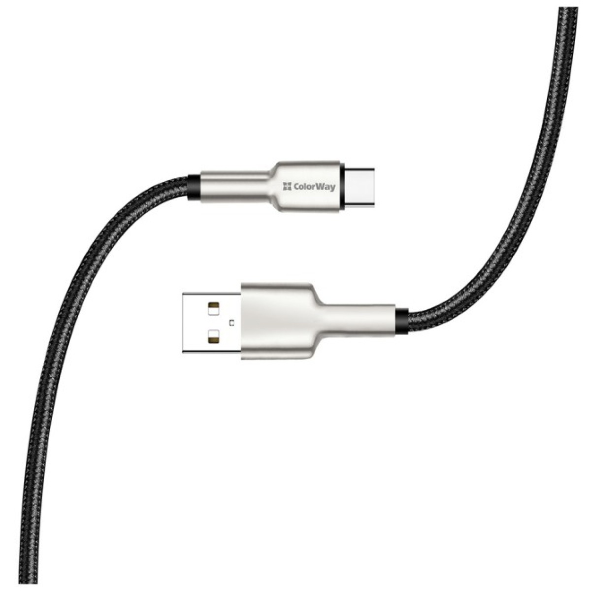 Дата кабель USB 2.0 AM to Type-C 1.0m head metal black ColorWay (CW-CBUC046-BK) 98_98.jpg - фото 3