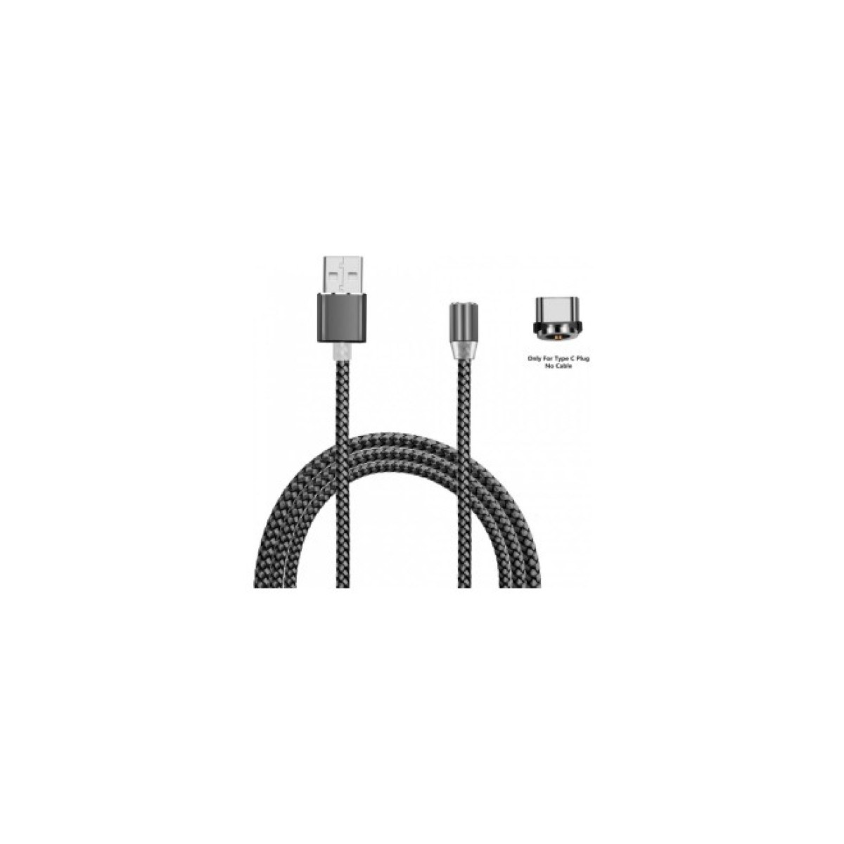 Дата кабель USB 2.0 AM to Type-C 1.2m Magneto grey XoKo (SC-355a MGNT-GR) 256_256.jpg