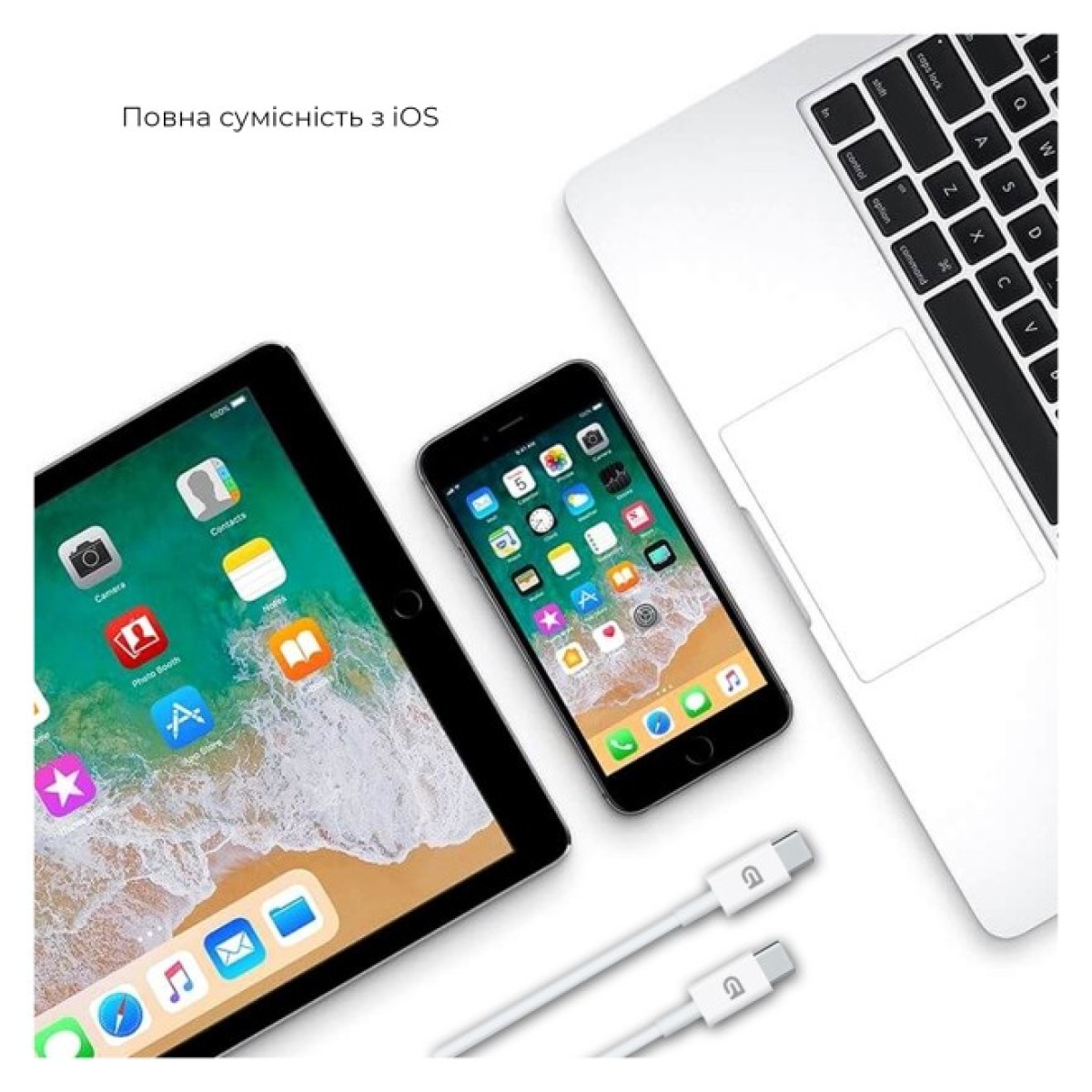 Дата кабель USB-C to USB-C 1.0m ABMM093 white Armorstandart (ARM63471) 98_98.jpg - фото 2