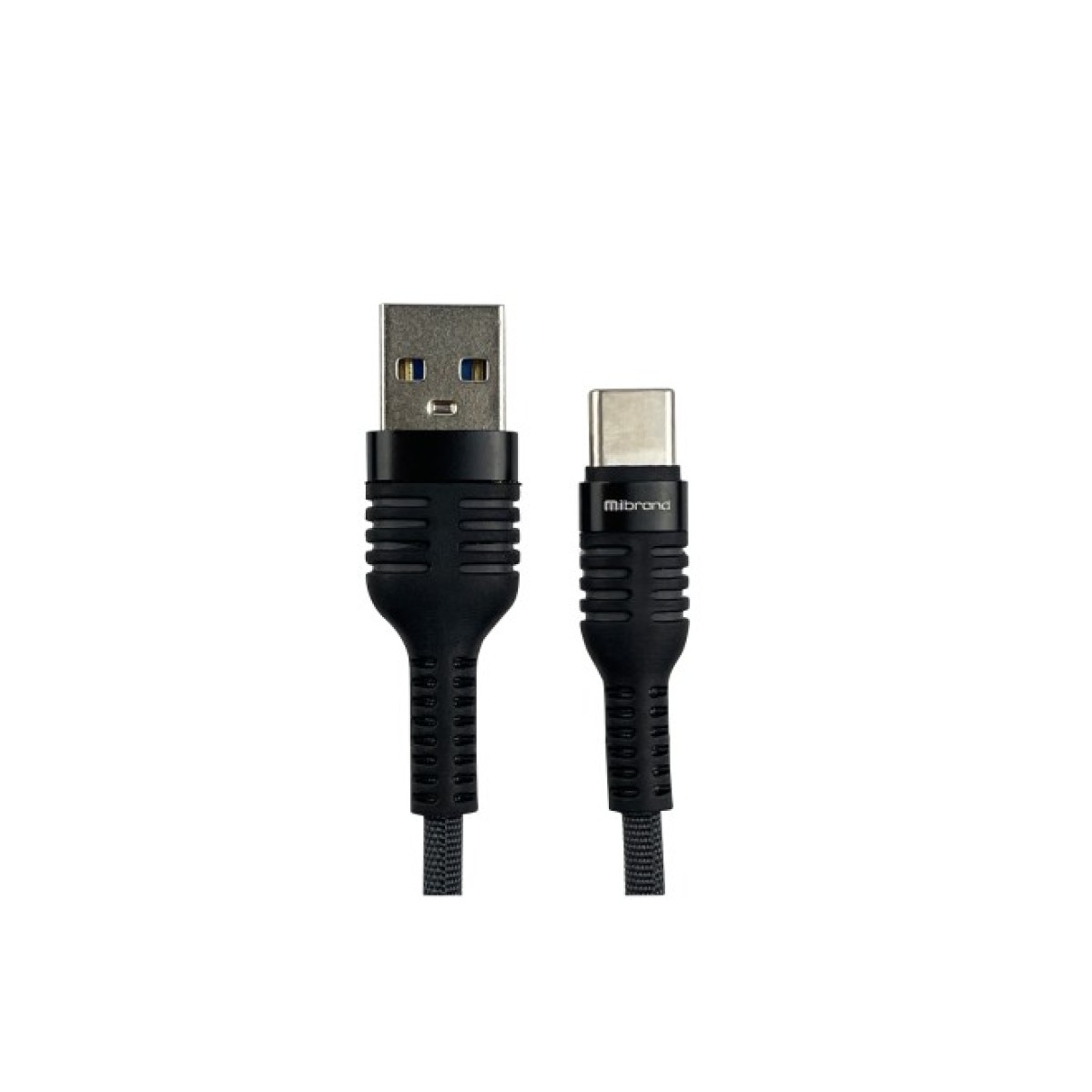 Дата кабель USB 2.0 AM to Type-C 1.0m MI-13 2A Black-Gray Mibrand (MIDC/13TBG) 98_98.jpg - фото 1