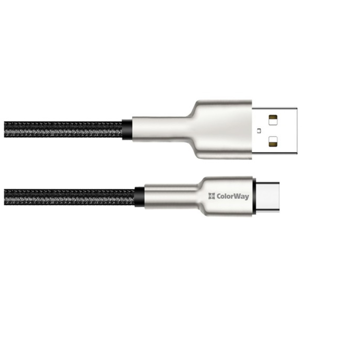 Дата кабель USB 2.0 AM to Type-C 1.0m head metal black ColorWay (CW-CBUC046-BK) 98_98.jpg - фото 4