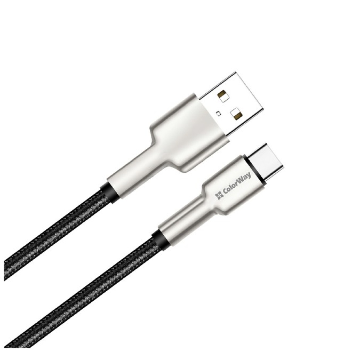 Дата кабель USB 2.0 AM to Type-C 1.0m head metal black ColorWay (CW-CBUC046-BK) 98_98.jpg - фото 5