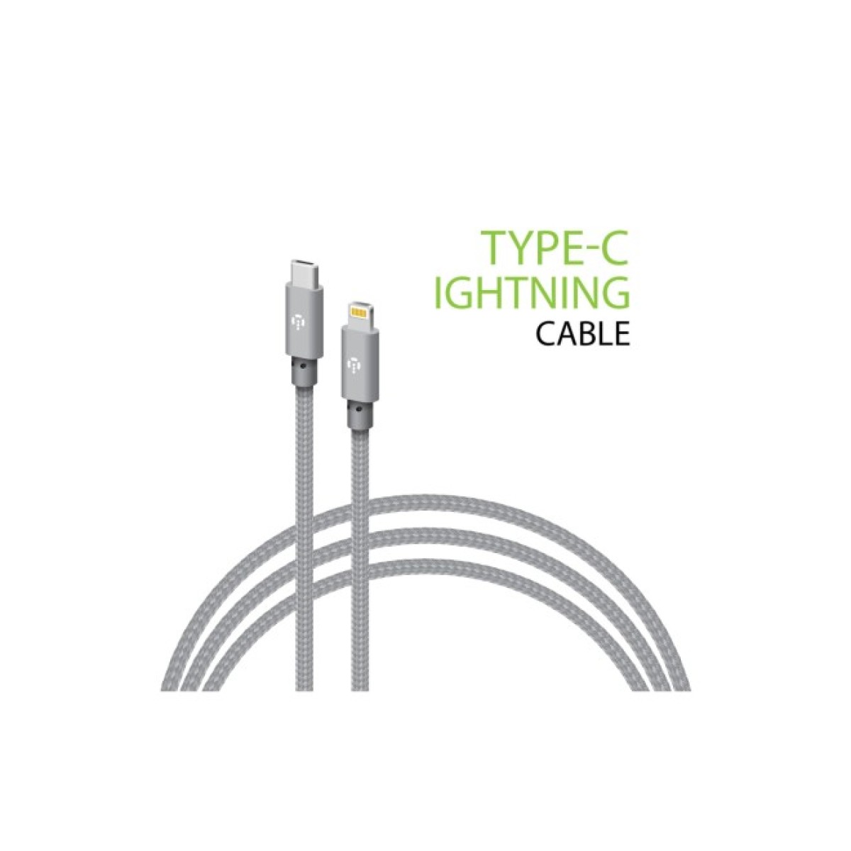 Дата кабель USB-C to Lightning 1.0m CBGNYTL1 30W Grey Intaleo (1283126559587) 256_256.jpg