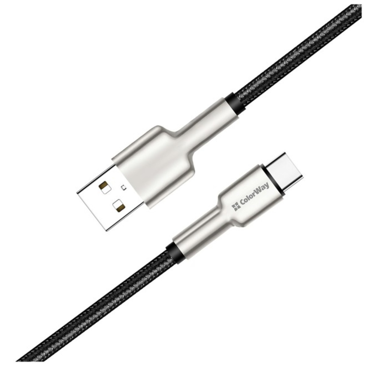 Дата кабель USB 2.0 AM to Type-C 1.0m head metal black ColorWay (CW-CBUC046-BK) 98_98.jpg - фото 6