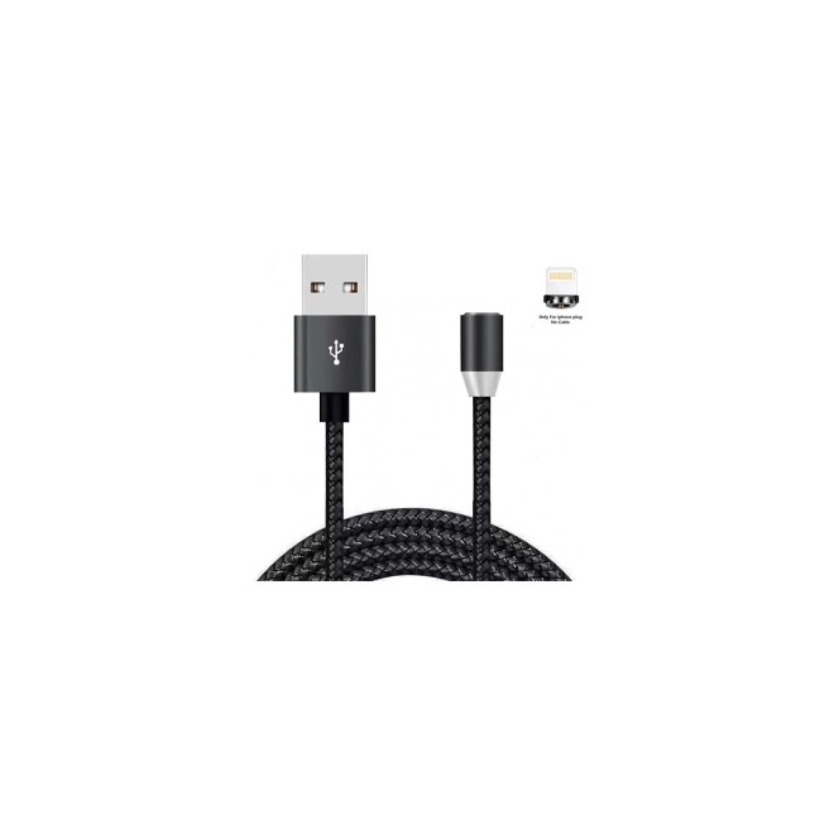 Дата кабель USB 2.0 AM to Lightning 1.2m Magneto black XoKo (SC-355i MGNT-BK) 98_98.jpg