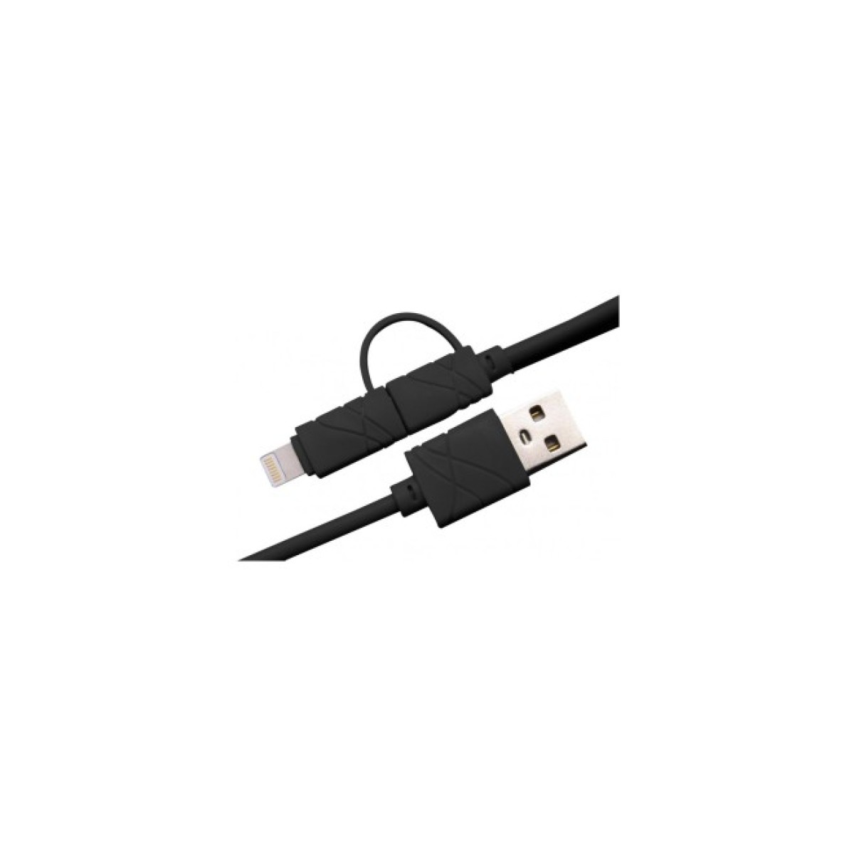 Дата кабель USB 2.0 AM to Lightning + Micro 5P 1.0m black XoKo (SC-210-BK) 256_256.jpg