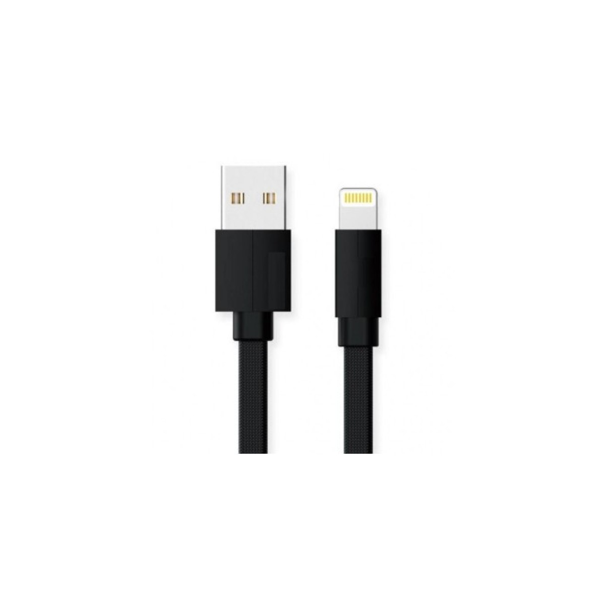 Дата кабель USB 2.0 AM to Lightning 1.0m Premium black REAL-EL (EL123500034) 98_98.jpg