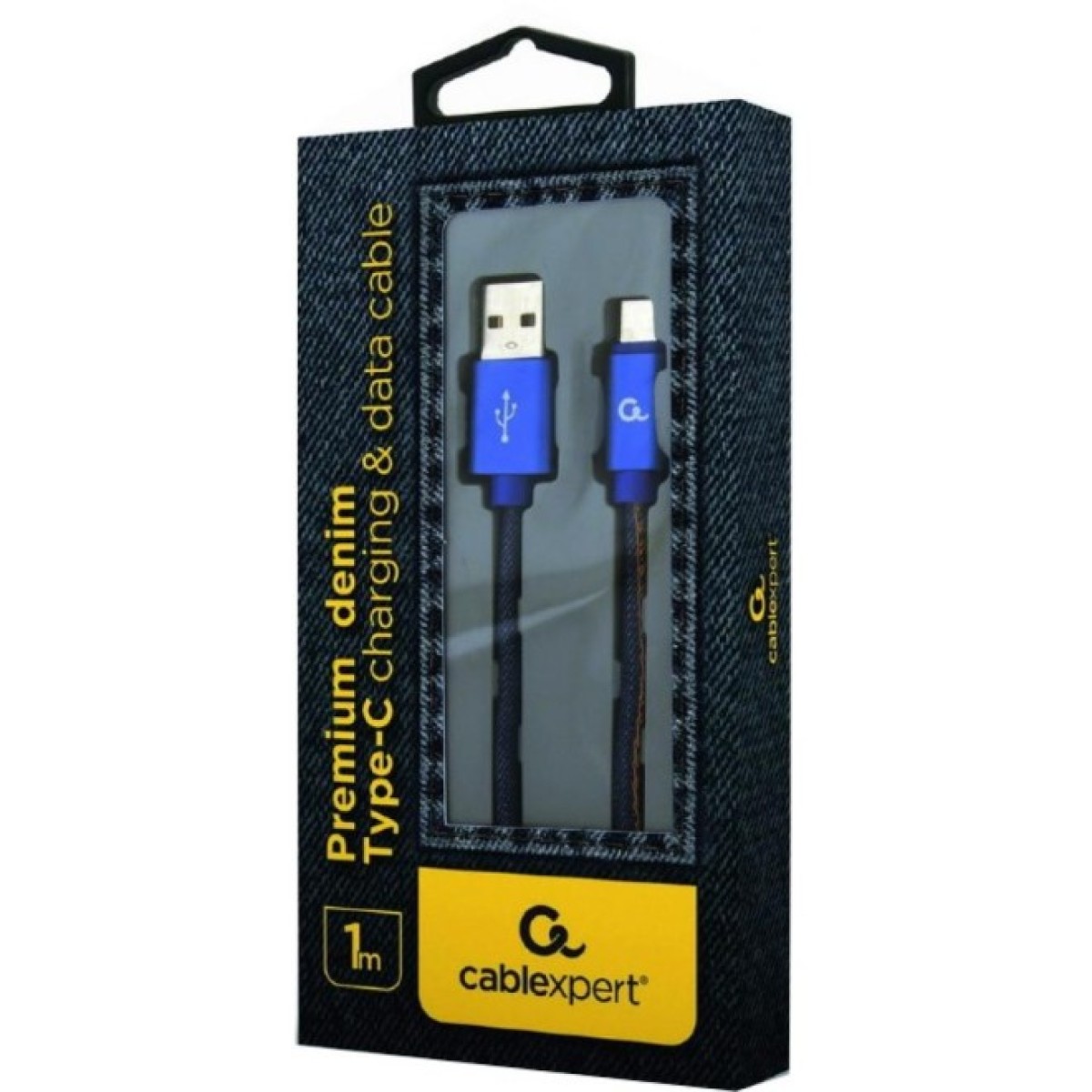 Дата кабель USB 2.0 AM to Type-C 1.0m corner Cablexpert (CC-USB2J-AMCML-1M-BL) 98_98.jpg - фото 2