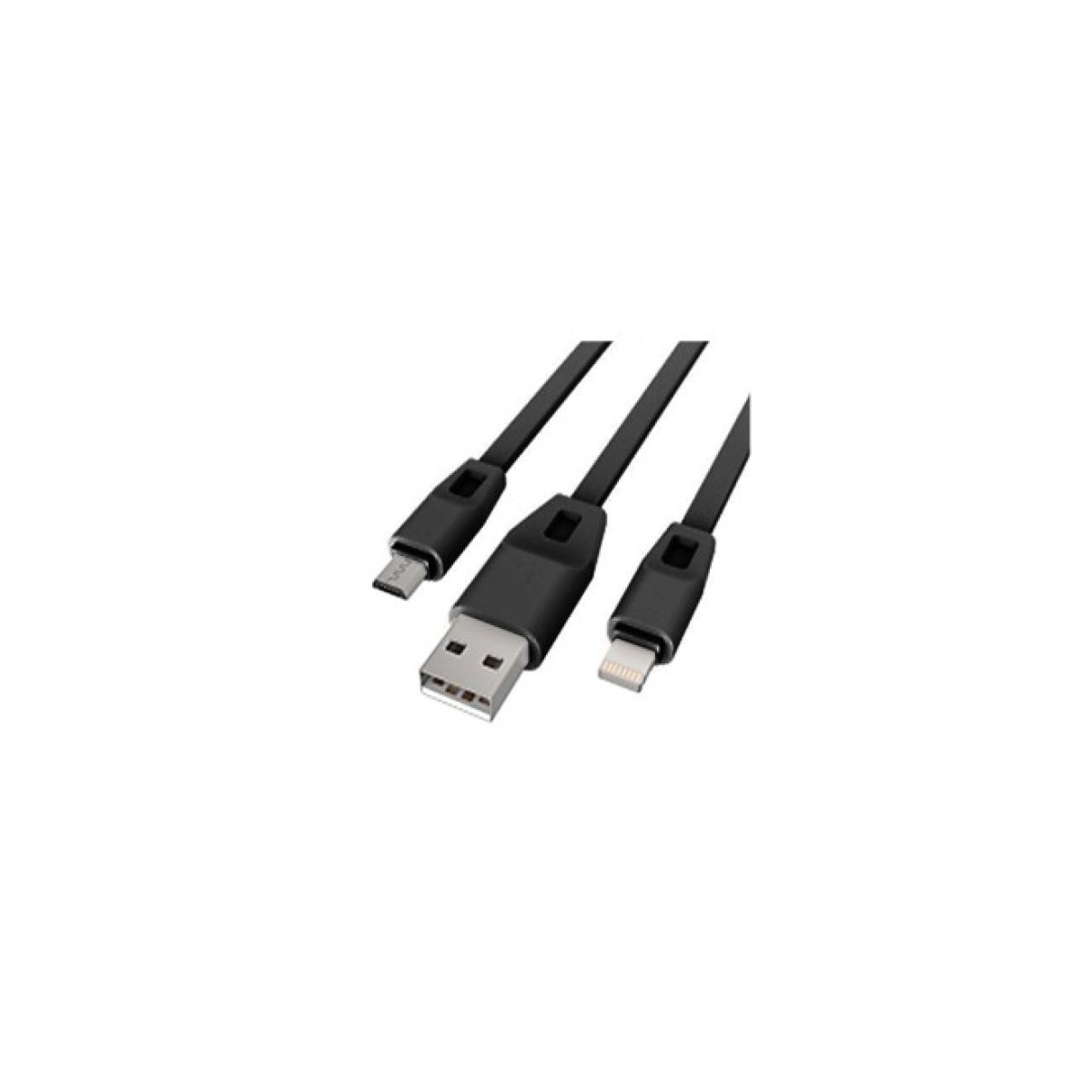 Дата кабель USB 2.0 - Micro USB/Lightning 2А (DR-1622) (Black) 1,0м Drobak (219093) 98_98.jpg
