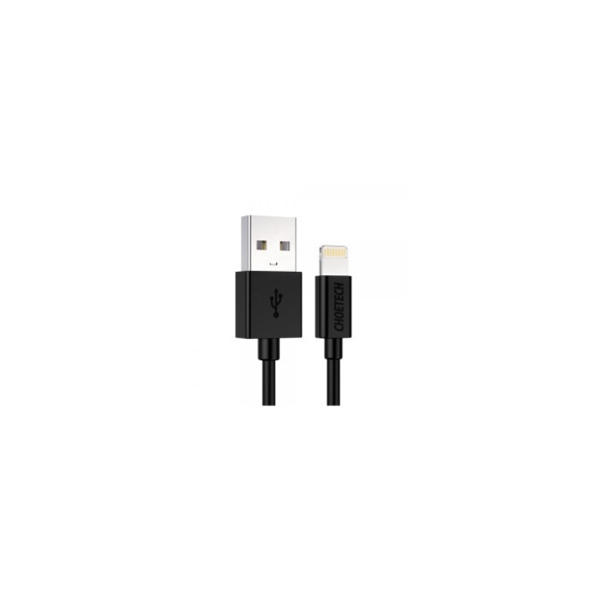 Дата кабель USB 2.0 AM to Lightning 1.8m 2.1A MFI Black Choetech (IP0027-BK) 98_98.jpg - фото 1
