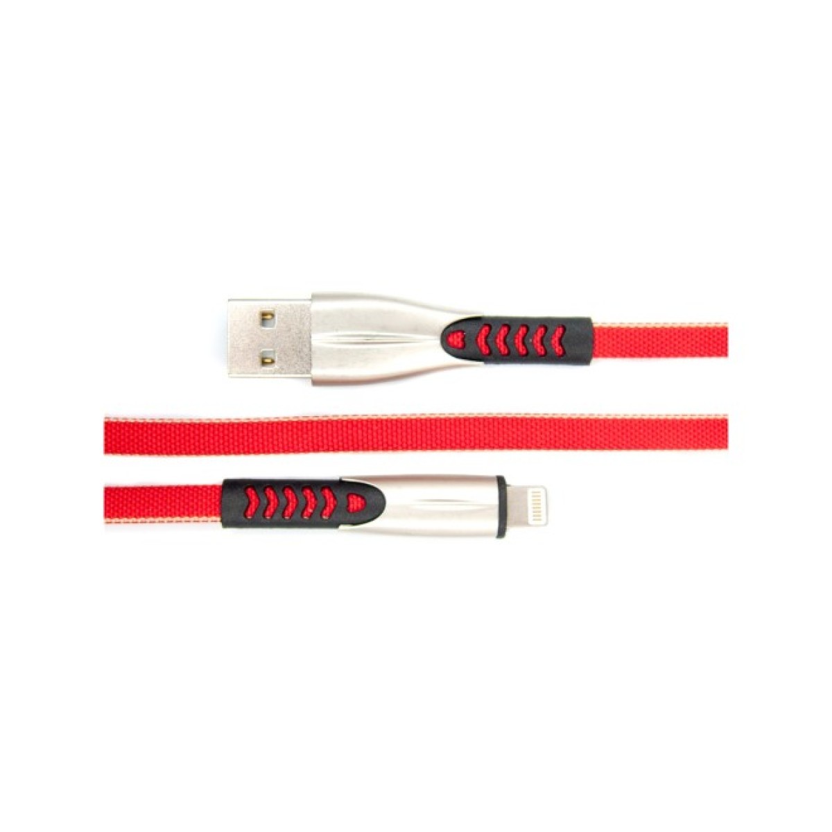 Дата кабель USB 2.0 AM to Lightning 0.25m red Dengos (PLS-L-SHRT-PLSK-RED) 98_98.jpg - фото 2