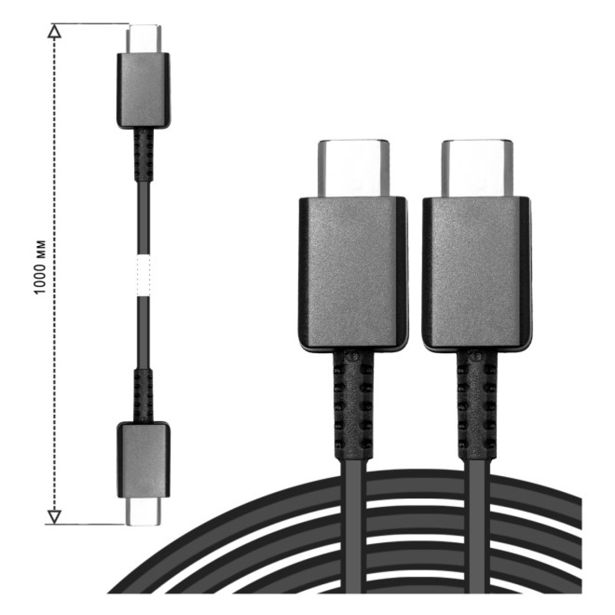 Дата кабель USB-C to USB-C 1.0m SC-200a black XoKo (XOKO SC-200a-BK) 98_98.jpg - фото 6