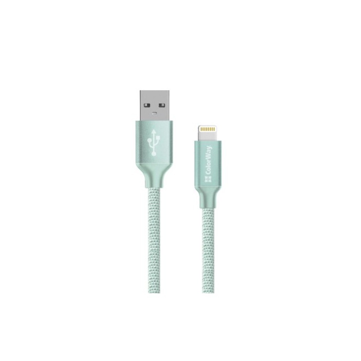 Дата кабель USB 2.0 AM to Lightning 2.0m mint ColorWay (CW-CBUL007-MT) 256_256.jpg