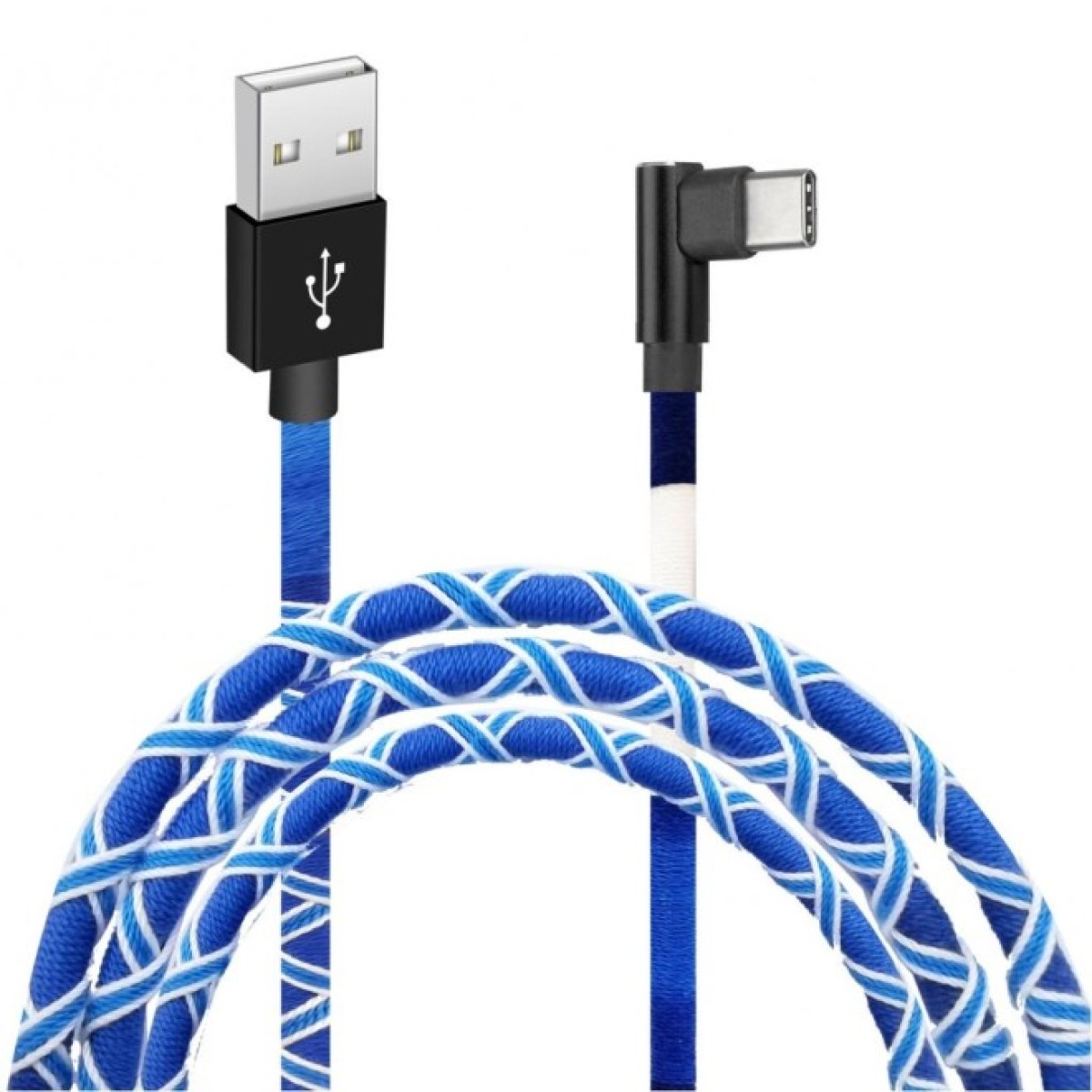Дата кабель USB 2.0 AM to Type-C 1.0m White/Blue Grand-X (FC-08WB) 256_256.jpg