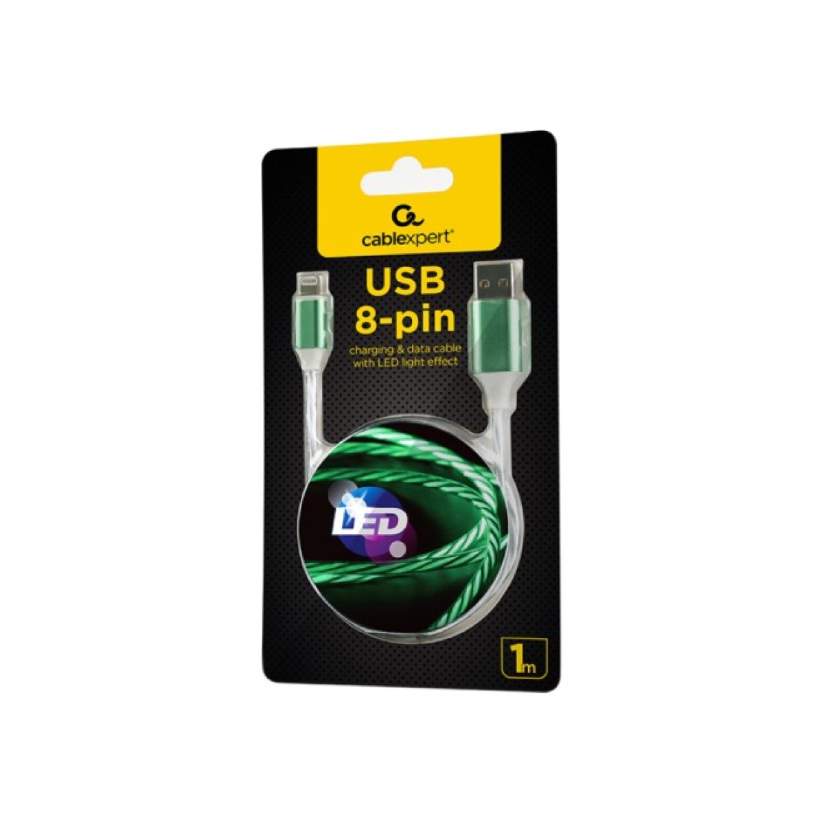 Дата кабель USB 2.0 AM to Lightning 1.0m 2A Cablexpert (CC-USB-8PLED-1M) 98_98.jpg - фото 3