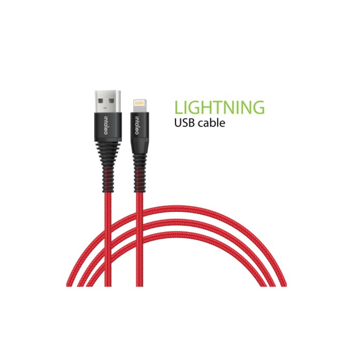 Дата кабель USB 2.0 AM to Lightning 1.2m CBRNYL1 Red Intaleo (1283126559471) 256_256.jpg