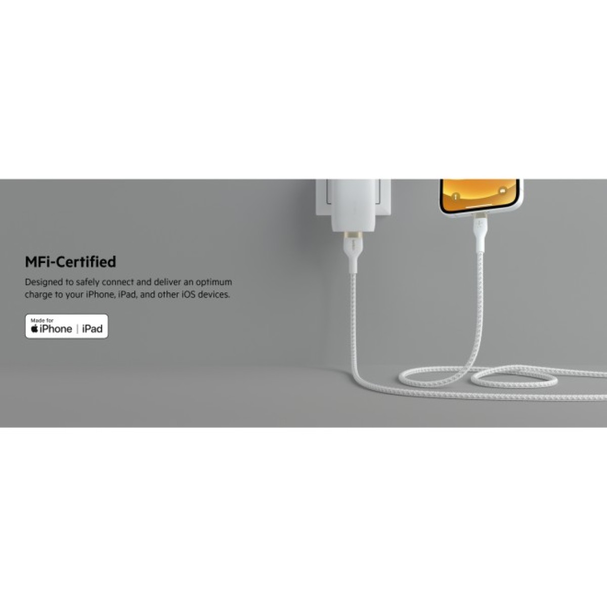 Дата кабель USB 2.0 AM to Lightning 1.0m white Belkin (CAA010BT1MWH) 98_98.jpg - фото 4