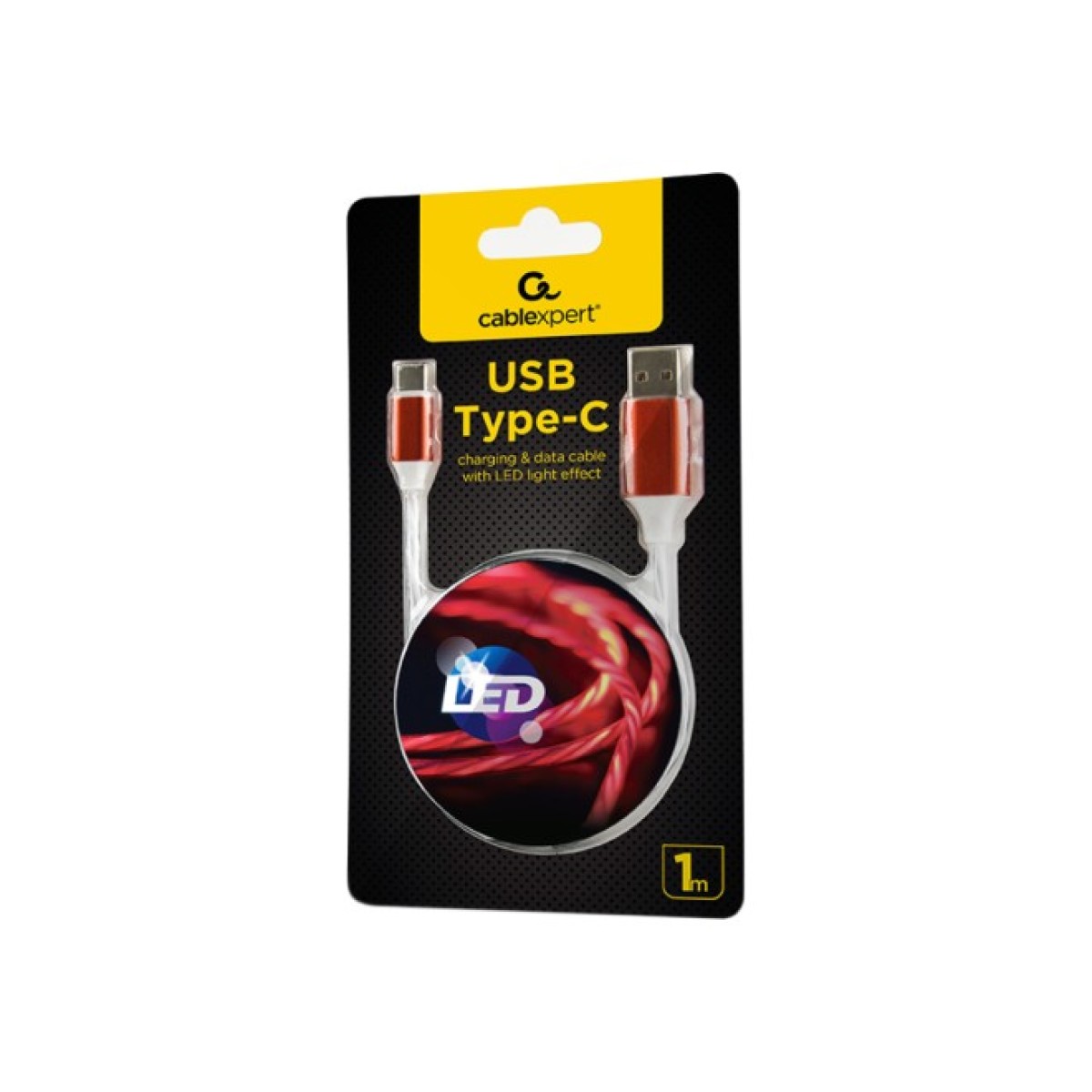 Дата кабель USB 2.0 AM to Type-C 1.0m 2A Cablexpert (CC-USB-CMLED-1M) 98_98.jpg - фото 4