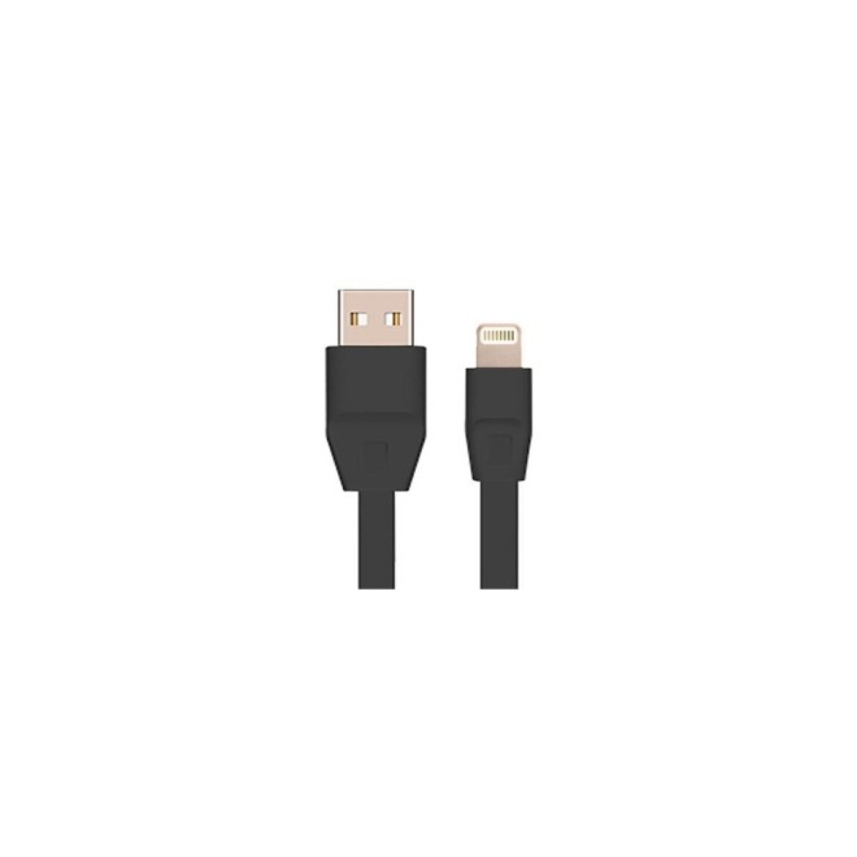 Дата кабель USB 2.0 - Lightning 2А (DR-1624) плоский (Black) 1,0м Drobak (219085) 256_256.jpg