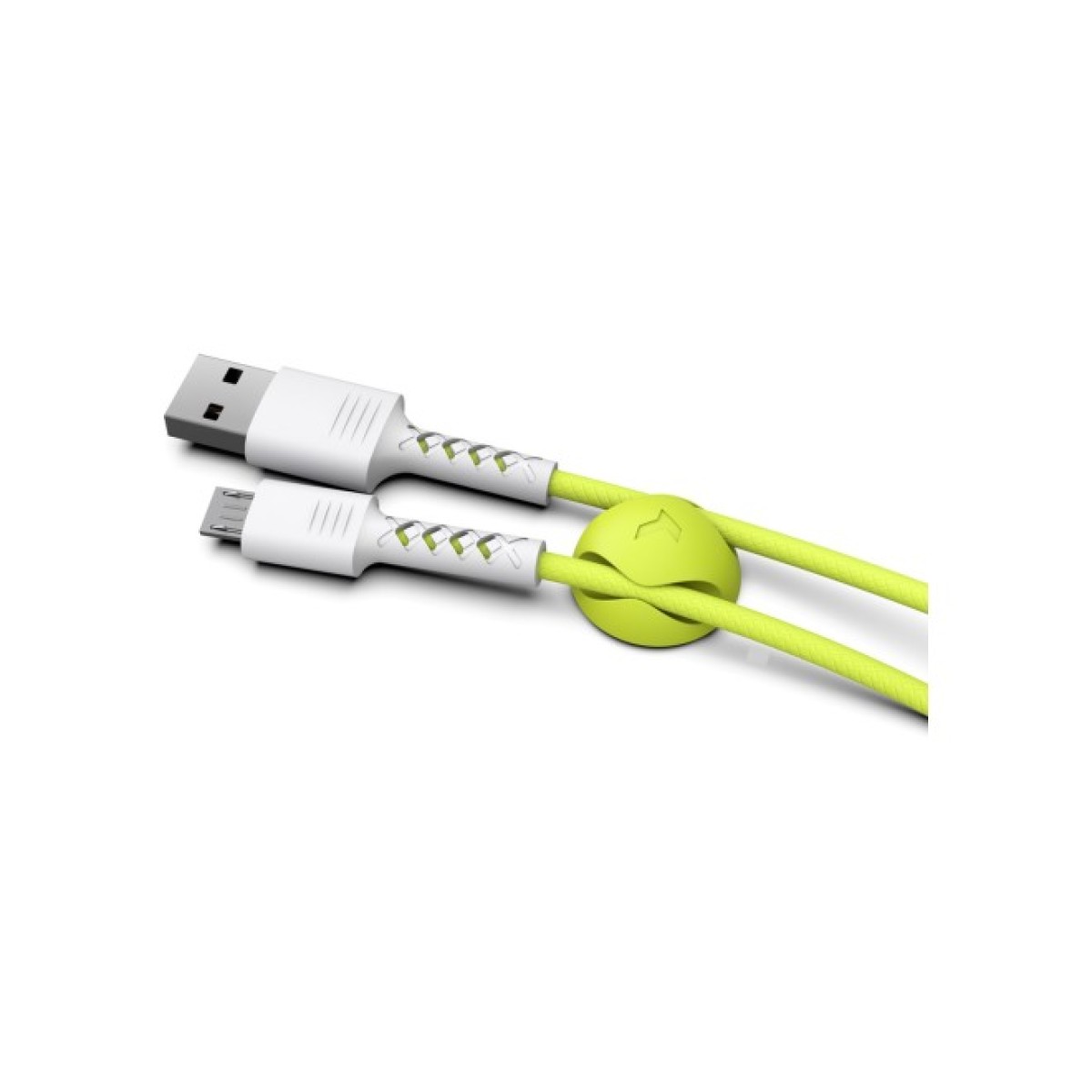 Дата кабель USB 2.0 AM to Micro 5P 1.0m Soft white/lime Pixus (4897058531176) 98_98.jpg - фото 2