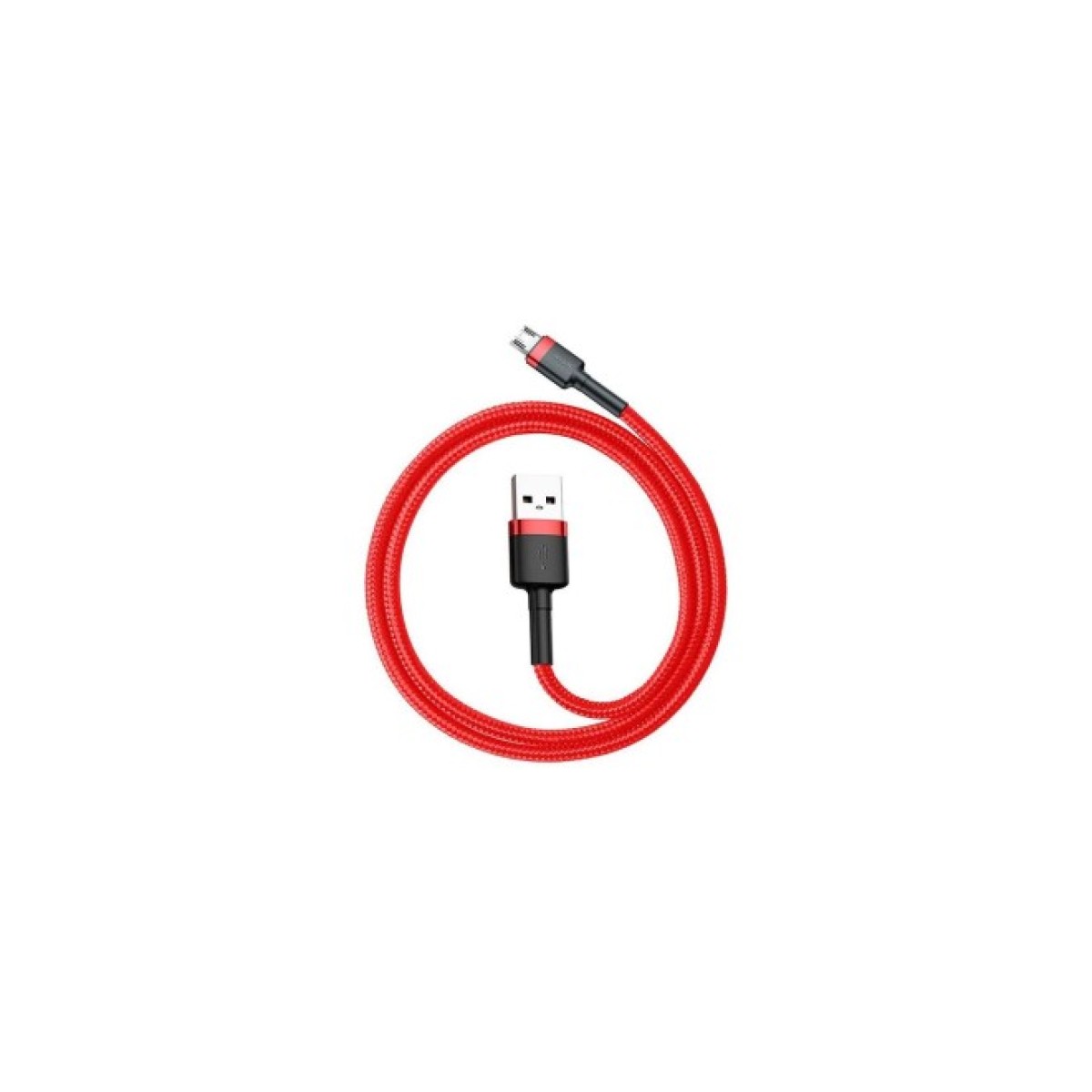 Дата кабель USB 2.0 AM to Micro 5P 1.0m Cafule 2.4A red+red Baseus (CAMKLF-B09) 98_98.jpg - фото 2