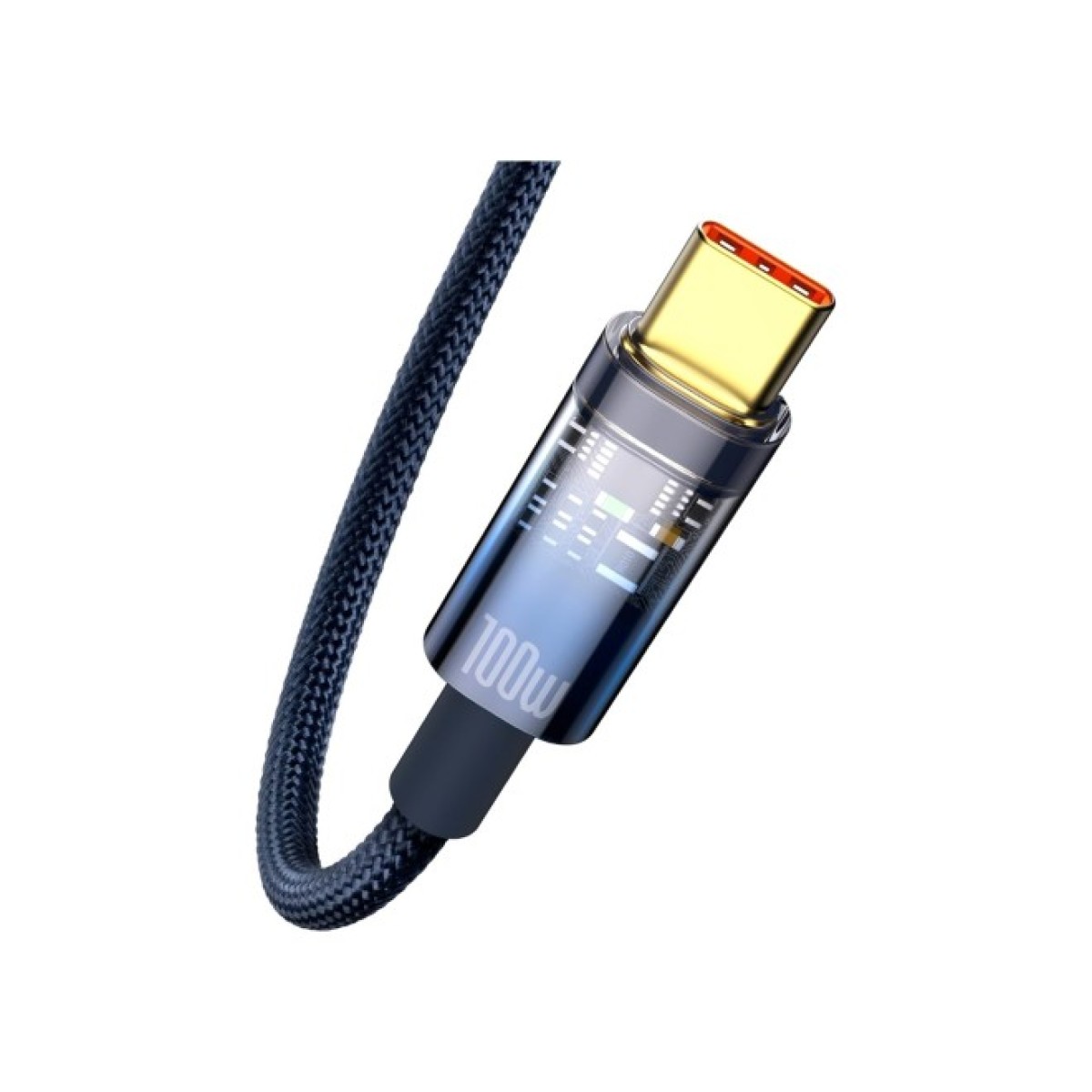 Дата кабель USB 2.0 AM to Type-C 1.0m 5A Blue Baseus (CATS000203) 98_98.jpg - фото 3