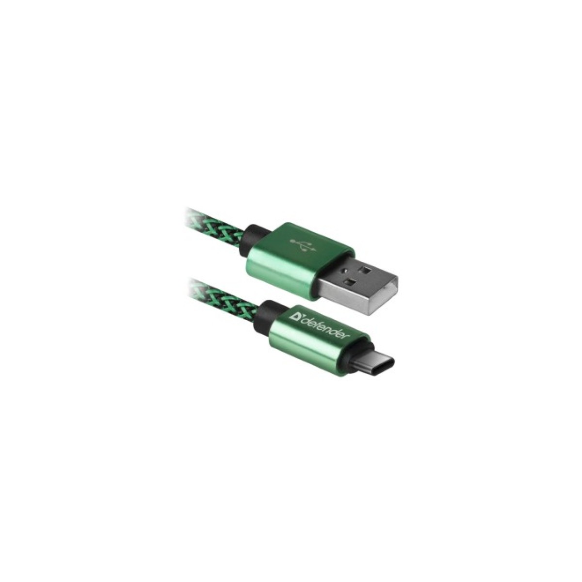 Дата кабель USB 2.0 AM to Type-C 1.0m USB09-03T PRO green Defender (87816) 256_256.jpg