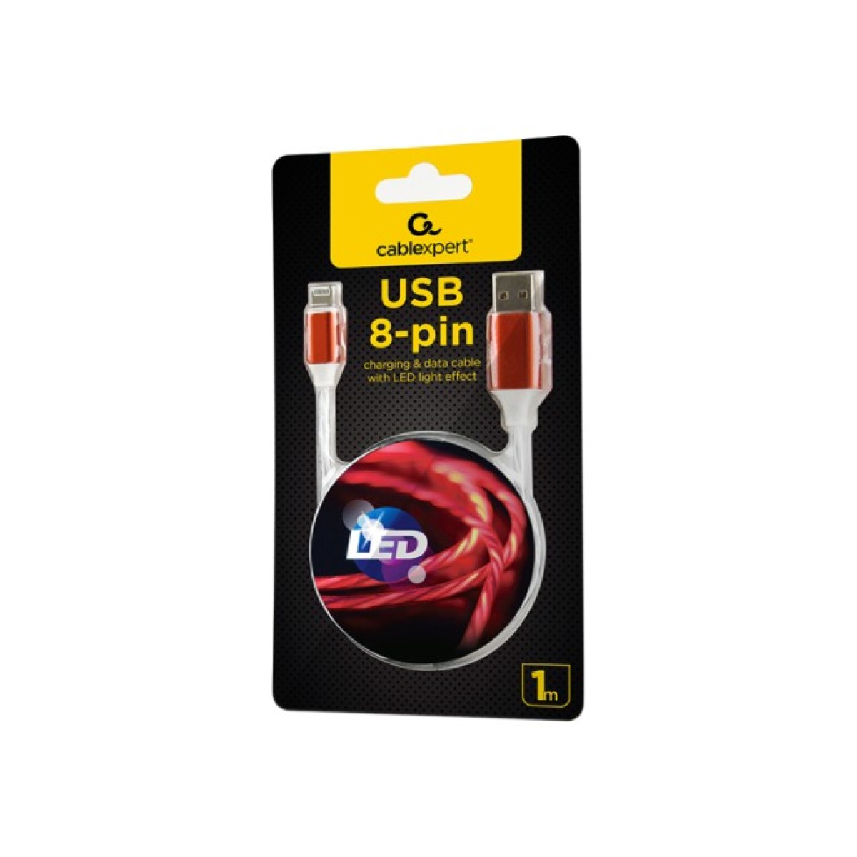 Дата кабель USB 2.0 AM to Lightning 1.0m 2A Cablexpert (CC-USB-8PLED-1M) 98_98.jpg - фото 7