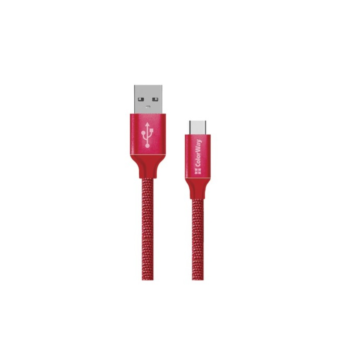 Дата кабель USB 2.0 AM to Type-C 2.0m red ColorWay (CW-CBUC008-RD) 256_256.jpg