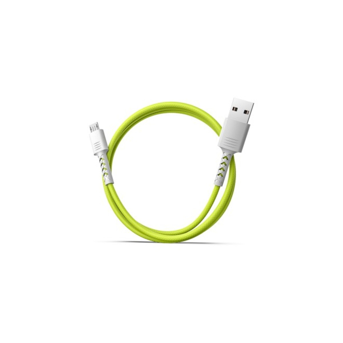 Дата кабель USB 2.0 AM to Micro 5P 1.0m Soft white/lime Pixus (4897058531176) 98_98.jpg - фото 5