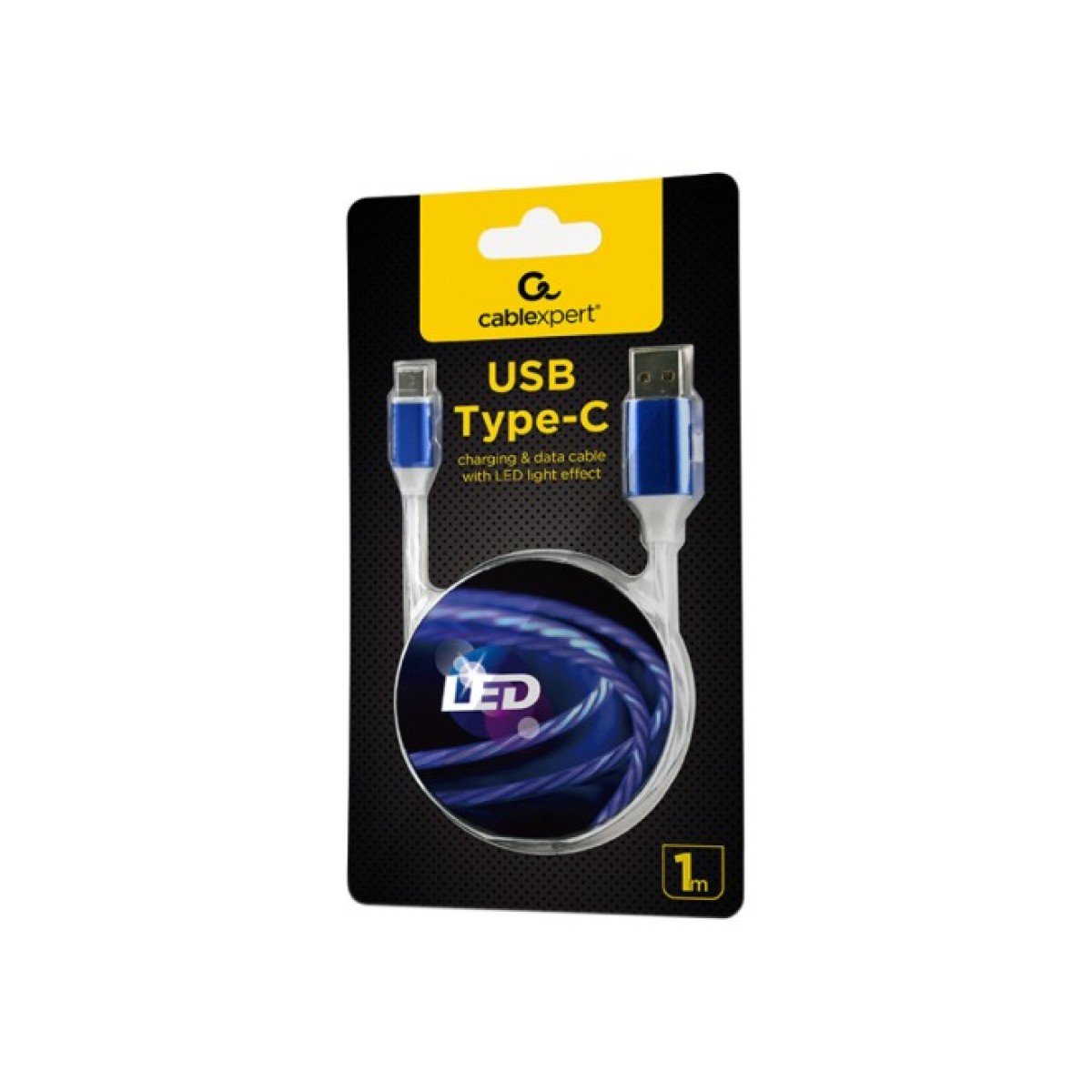 Дата кабель USB 2.0 AM to Type-C 1.0m 2A Cablexpert (CC-USB-CMLED-1M) 98_98.jpg - фото 9