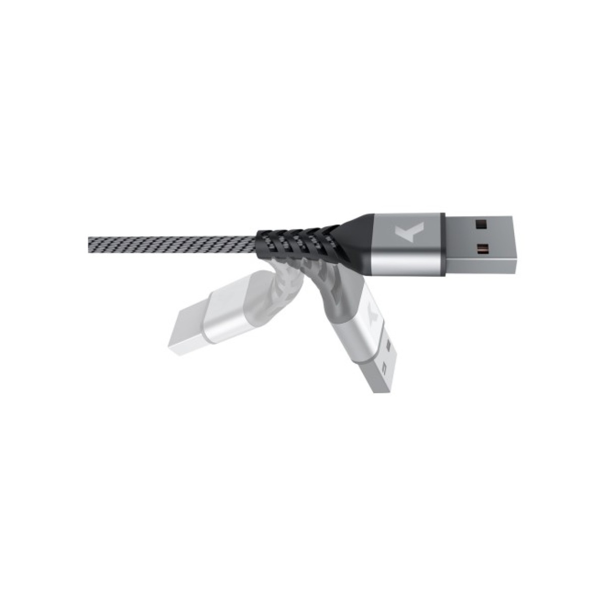 Дата кабель USB 2.0 AM to Micro 5P 1.0m Flex Gray Pixus (4897058531145) 98_98.jpg - фото 4