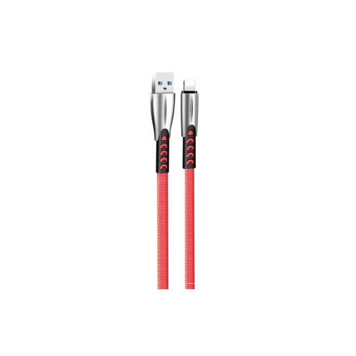 Дата кабель USB 2.0 AM to Lightning 1.0m zinc alloy red ColorWay (CW-CBUL010-RD) 98_98.jpg - фото 2