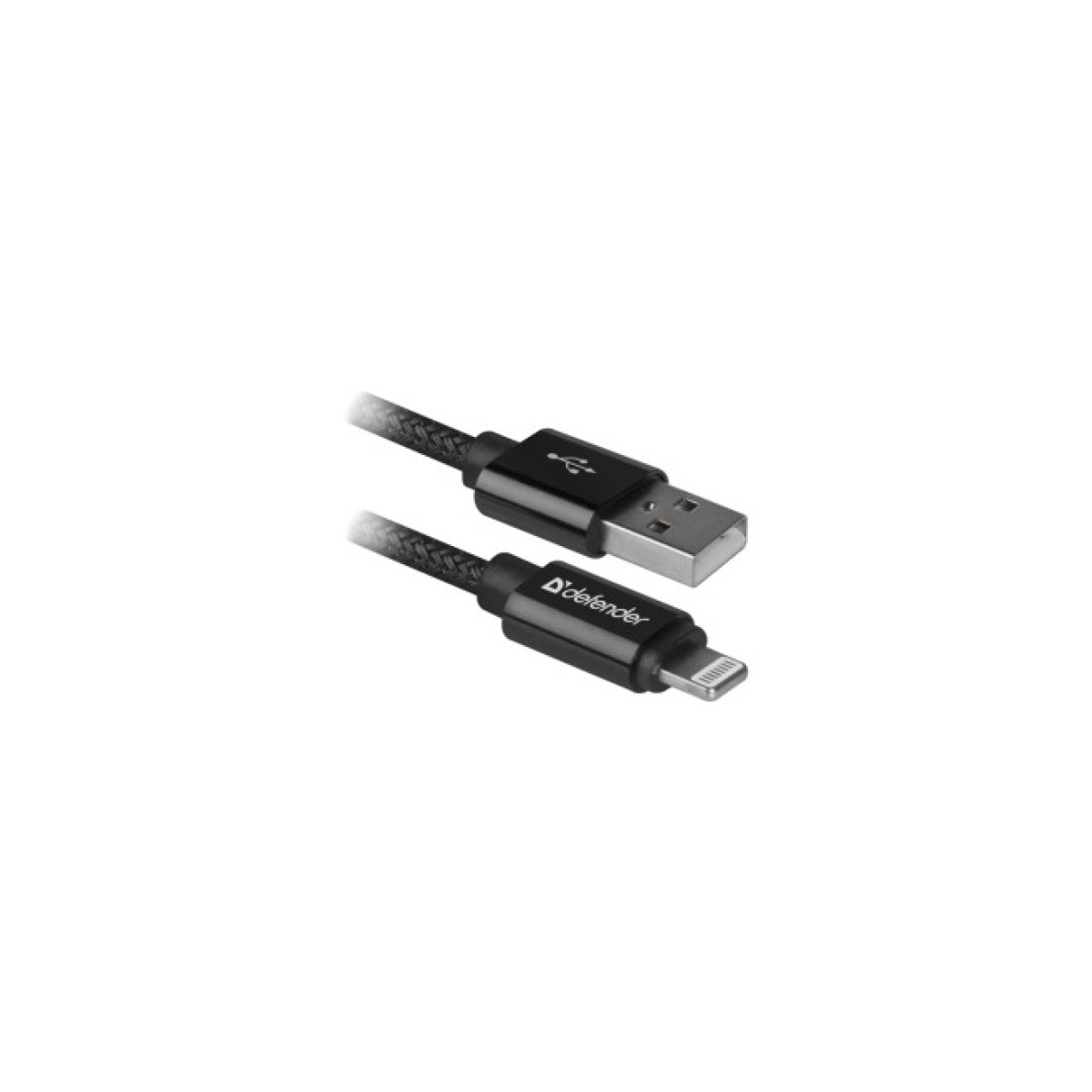 Дата кабель USB 2.0 AM to Lightning 1.0m ACH01-03T PRO Black Defender (87808) 256_256.jpg