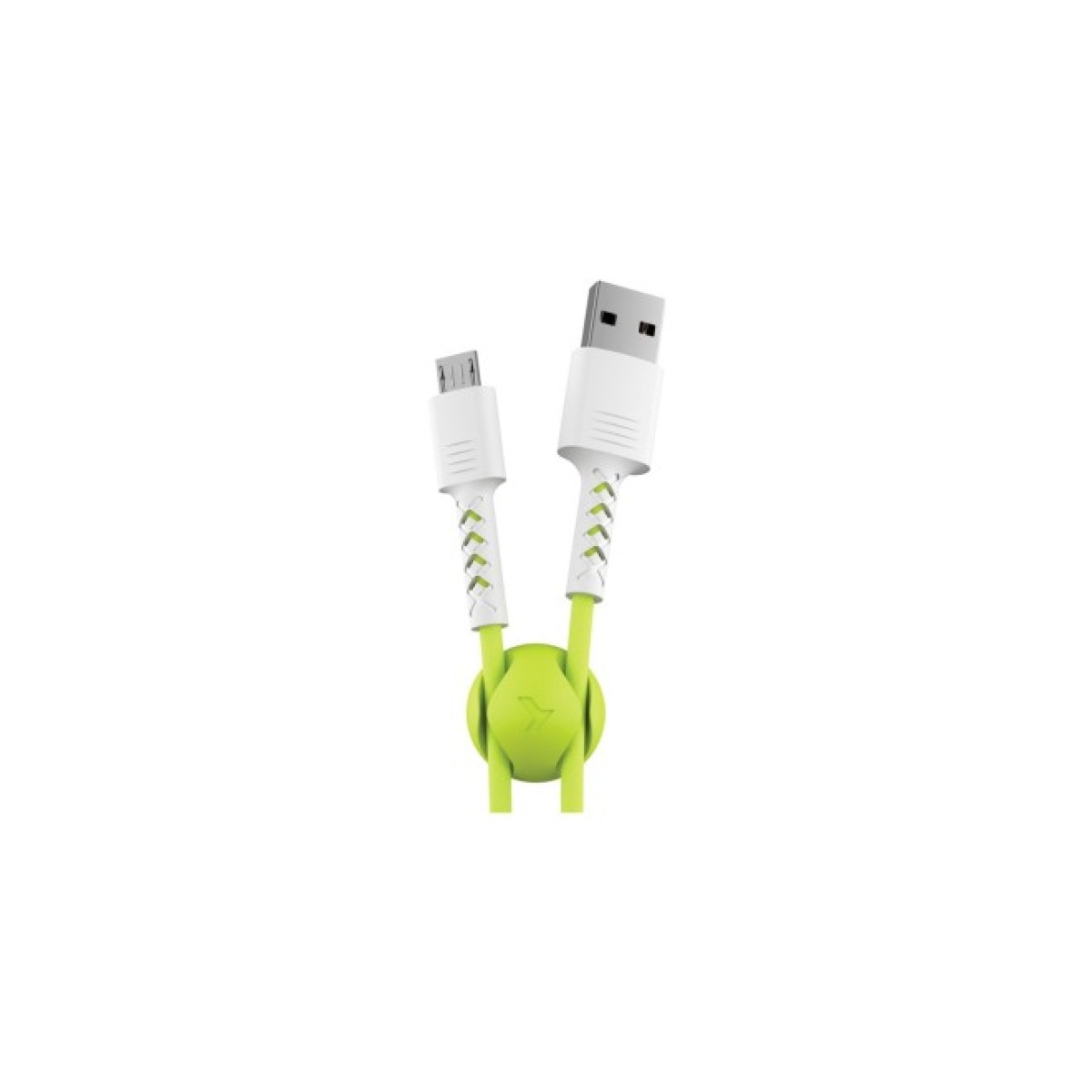 Дата кабель USB 2.0 AM to Micro 5P 1.0m Soft white/lime Pixus (4897058531176) 98_98.jpg - фото 1