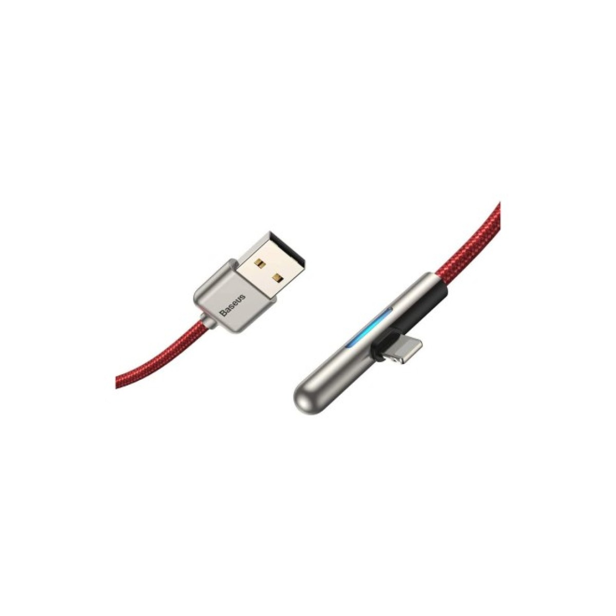 Дата кабель USB 3.1 AM to Lightning 2.0m CAL7C 1.5A 90 Red Baseus (CAL7C-B09) 98_98.jpg - фото 6