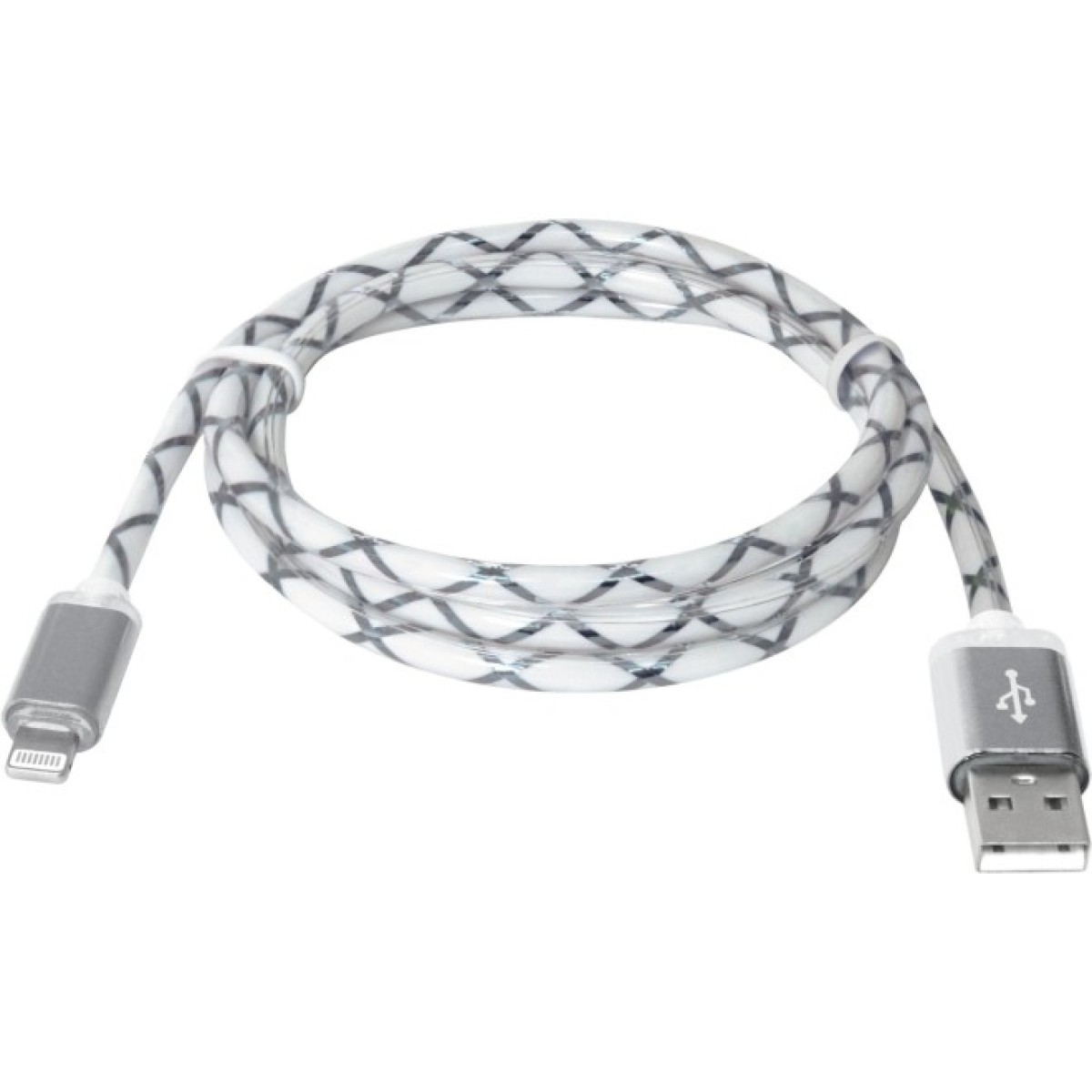 Дата кабель USB 2.0 AM to Lightning 1.0m ACH03-03LT GrayLED backlight Defender (87550) 98_98.jpg - фото 4