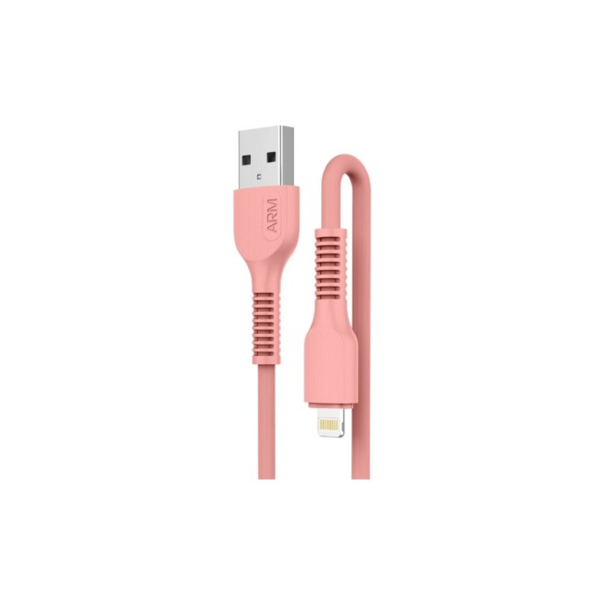 Дата кабель USB 2.0 AM to Lightning 1.0m AR88 2.4A peach Armorstandart (ARM65286) 256_256.jpg