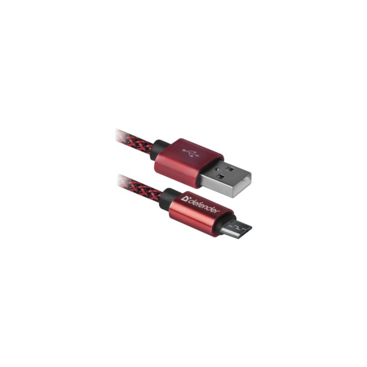 Дата кабель USB 2.0 AM to Micro 5P 1.0m USB08-03T red Defender (87801) 98_98.jpg - фото 1