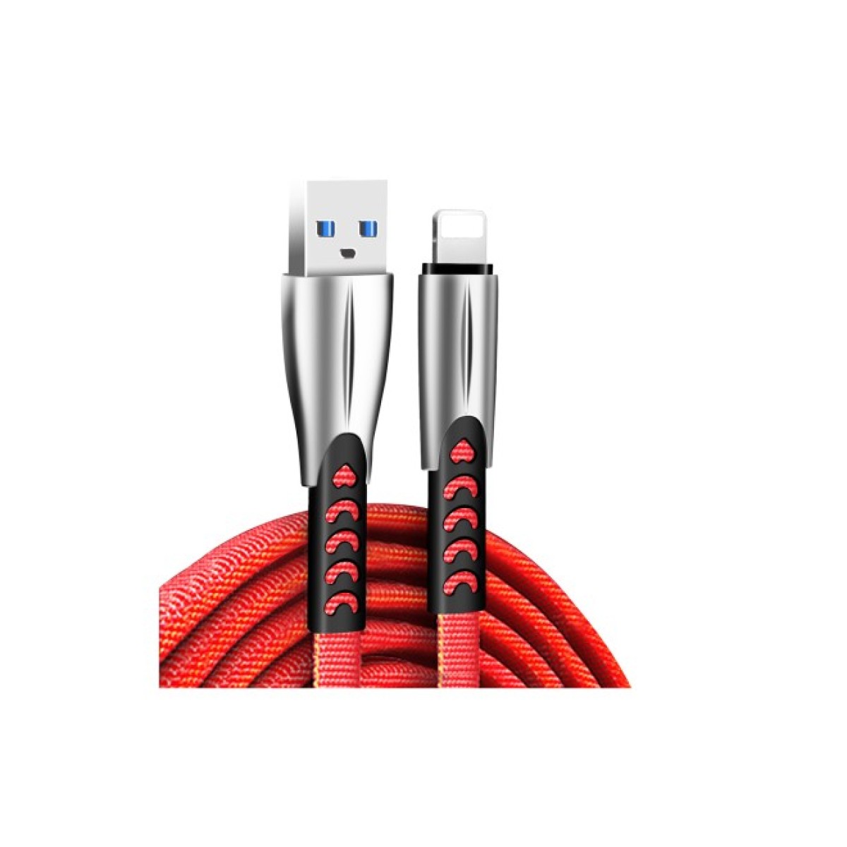 Дата кабель USB 2.0 AM to Lightning 1.0m zinc alloy red ColorWay (CW-CBUL010-RD) 256_256.jpg