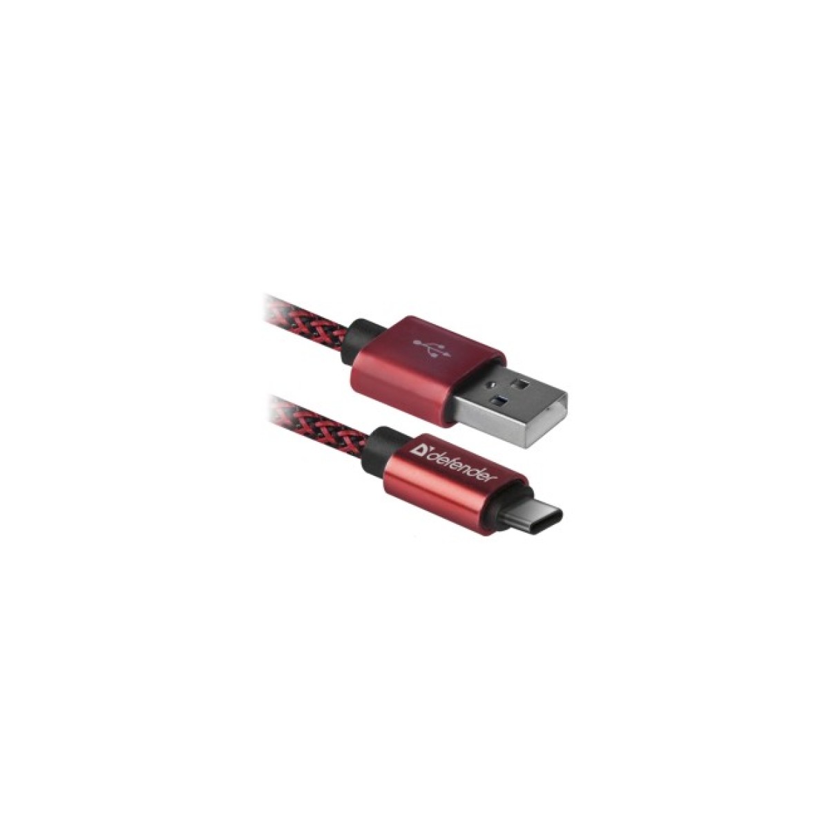 Дата кабель USB 2.0 AM to Type-C 1.0m USB09-03T PRO red Defender (87813) 256_256.jpg