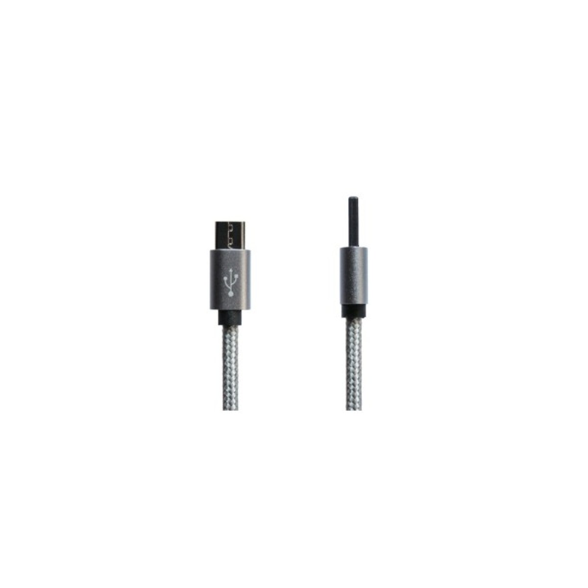 Дата кабель USB 2.0 AM to Micro 5P 1.0m Grey/Black Grand-X (FM02) 98_98.jpg - фото 4