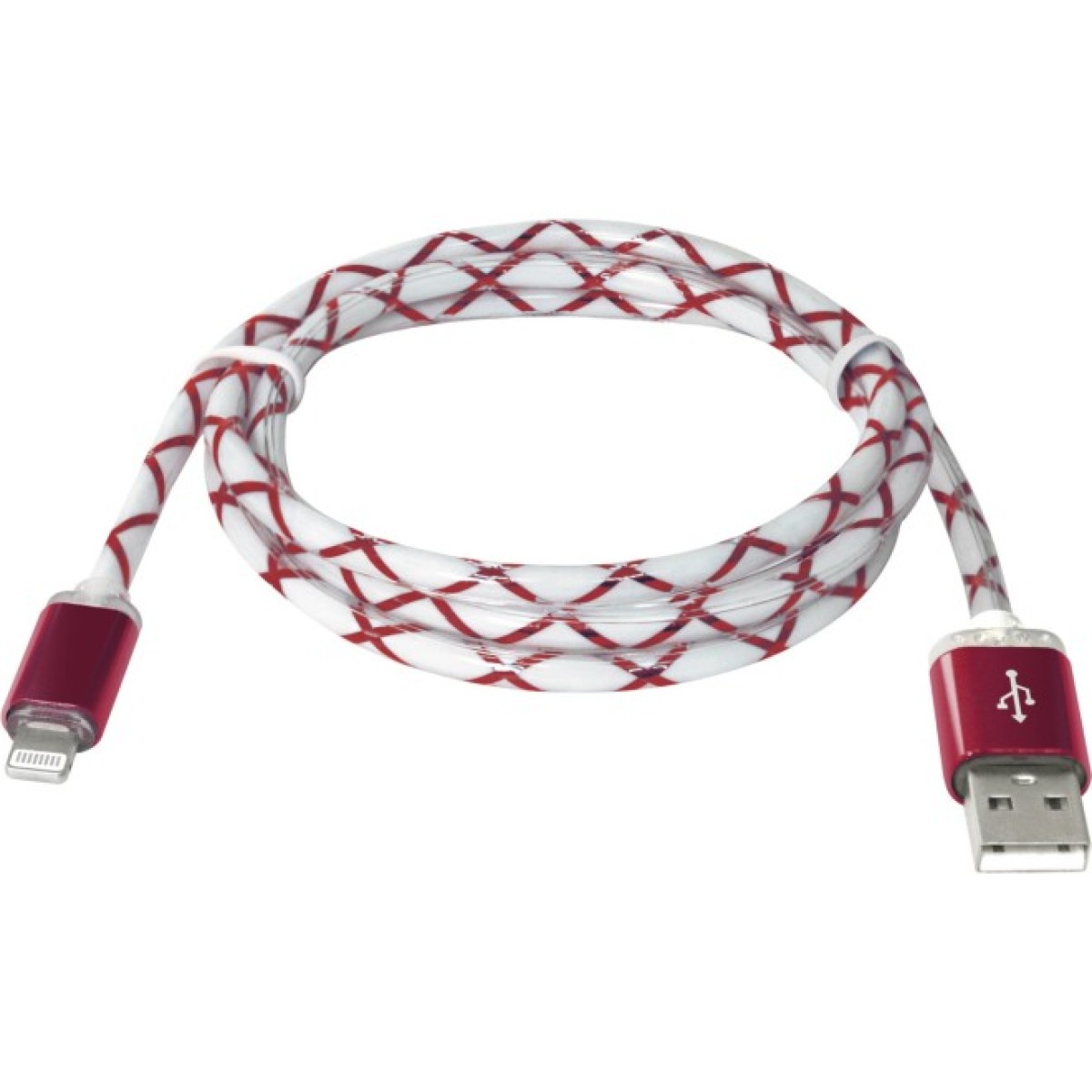 Дата кабель USB 2.0 AM to Lightning 1.0m ACH03-03LT RedLED backlight Defender (87552) 98_98.jpg - фото 4