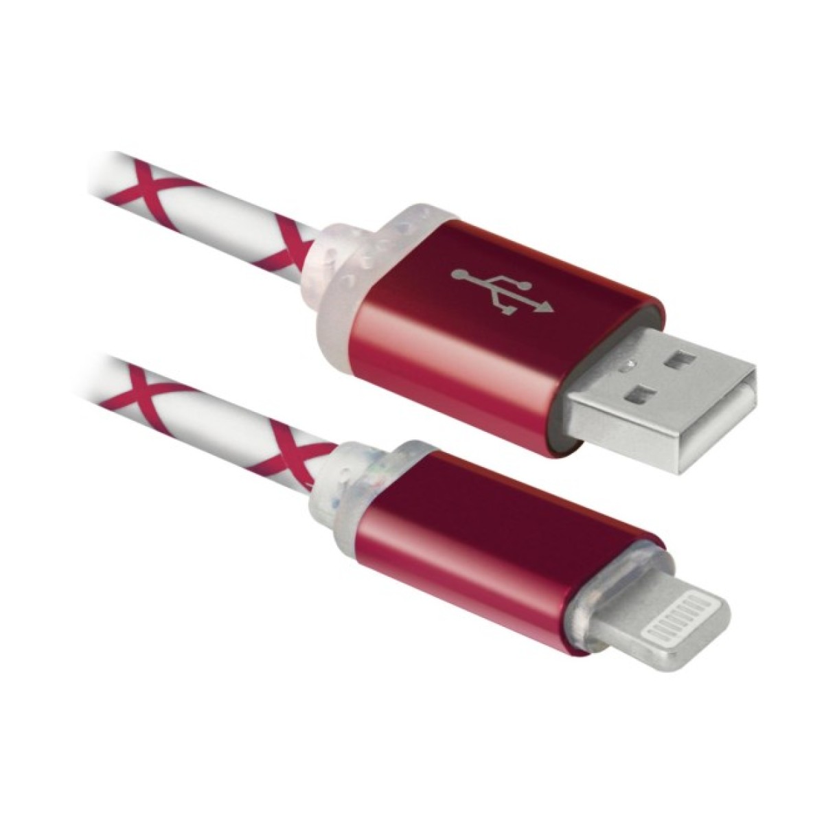 Дата кабель USB 2.0 AM to Lightning 1.0m ACH03-03LT RedLED backlight Defender (87552) 256_256.jpg