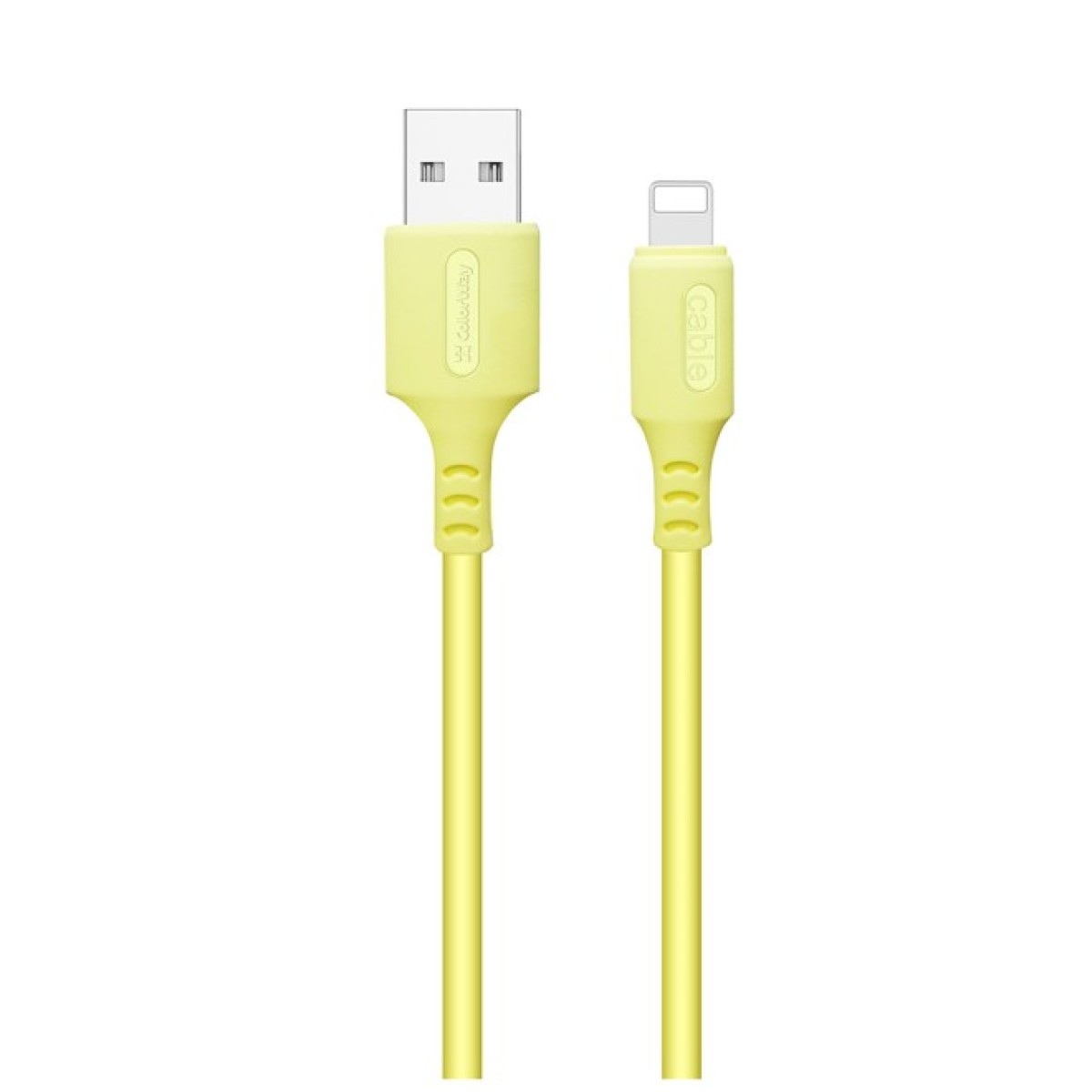 Дата кабель USB 2.0 AM to Lightning 1.0m soft silicone yellow ColorWay (CW-CBUL043-Y) 98_98.jpg - фото 1